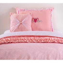 Комплект Rosa (покрывало 135x230 см, 1 декоративная подушка, 1 наволочка)