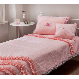 Комплект Rosa (покрывало 135x230 см, 1 декоративная подушка, 1 наволочка)